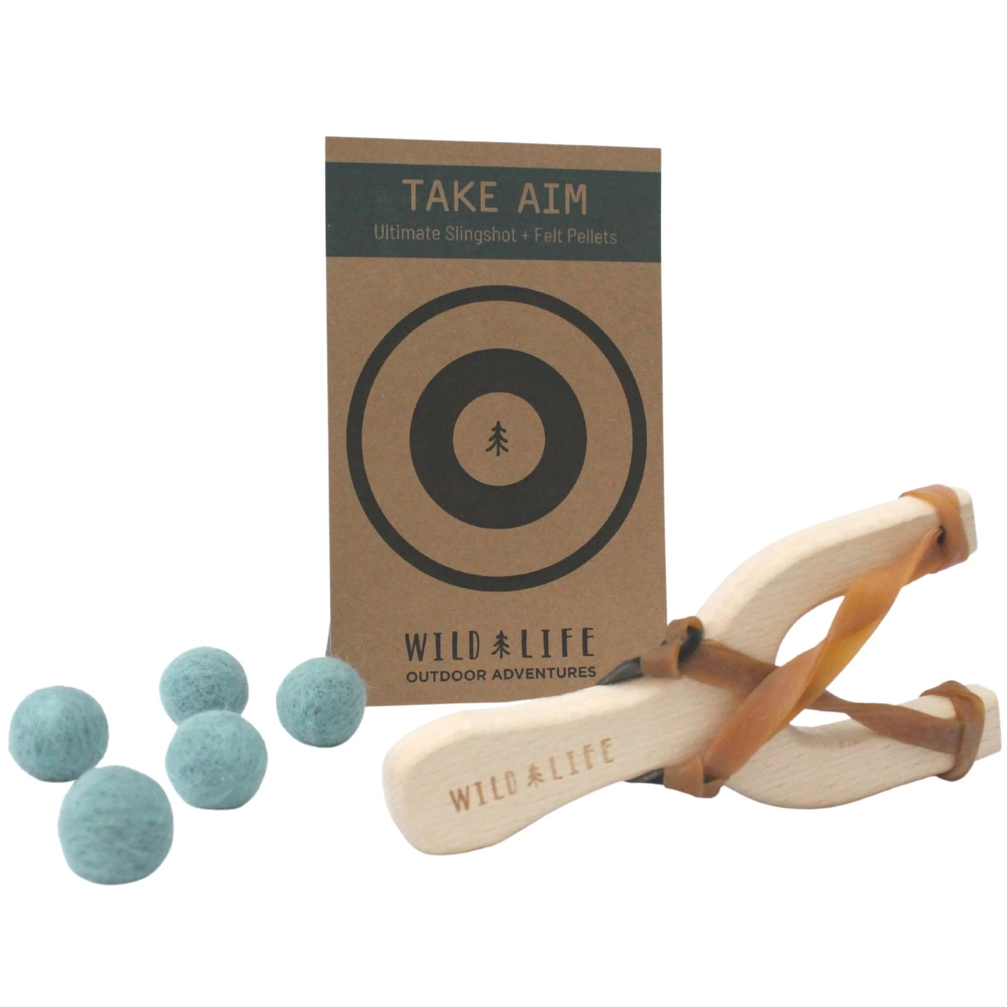 Wild Life Slingshot and Felt Balls