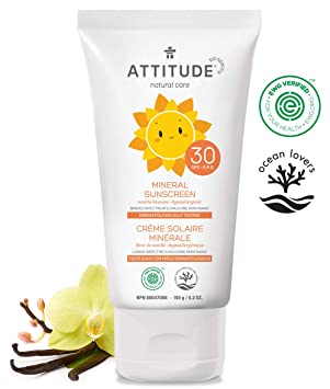 Attitude SPF30 Mineral Baby Sunscreen Vanilla Blossom