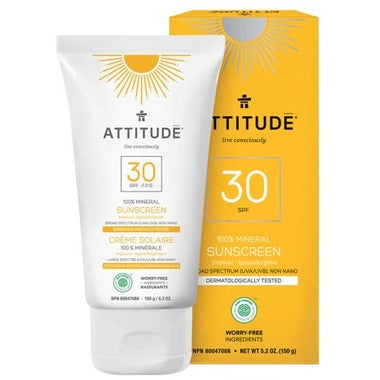 Attitude SPF30 Mineral Sunscreen Tropical Scent