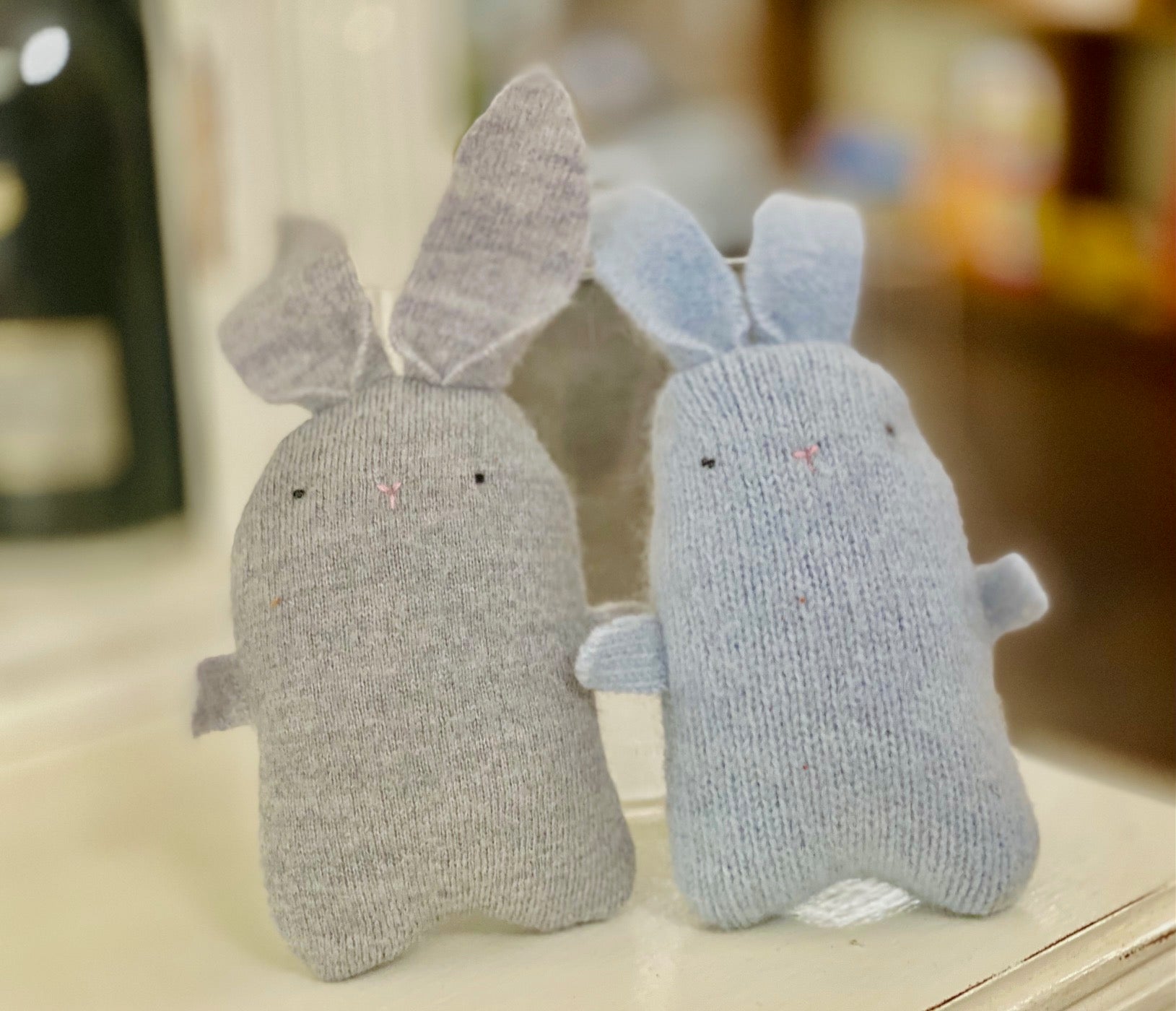 Hand Stitched Bunnies and Mice