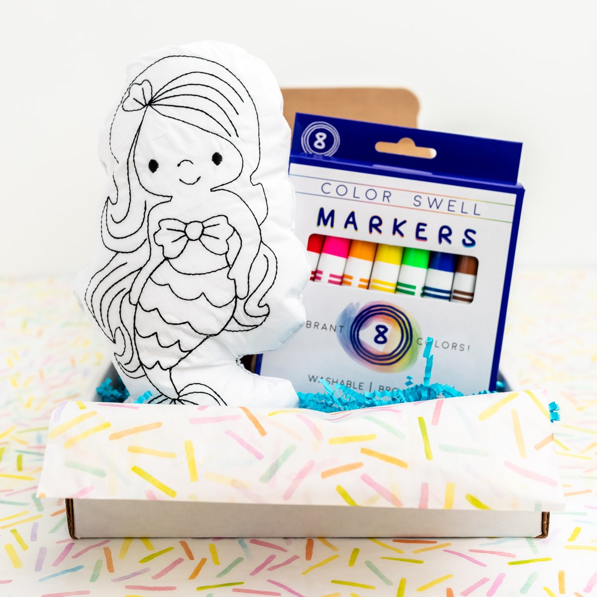 Doodle Pillow Art Kit: People and Animals