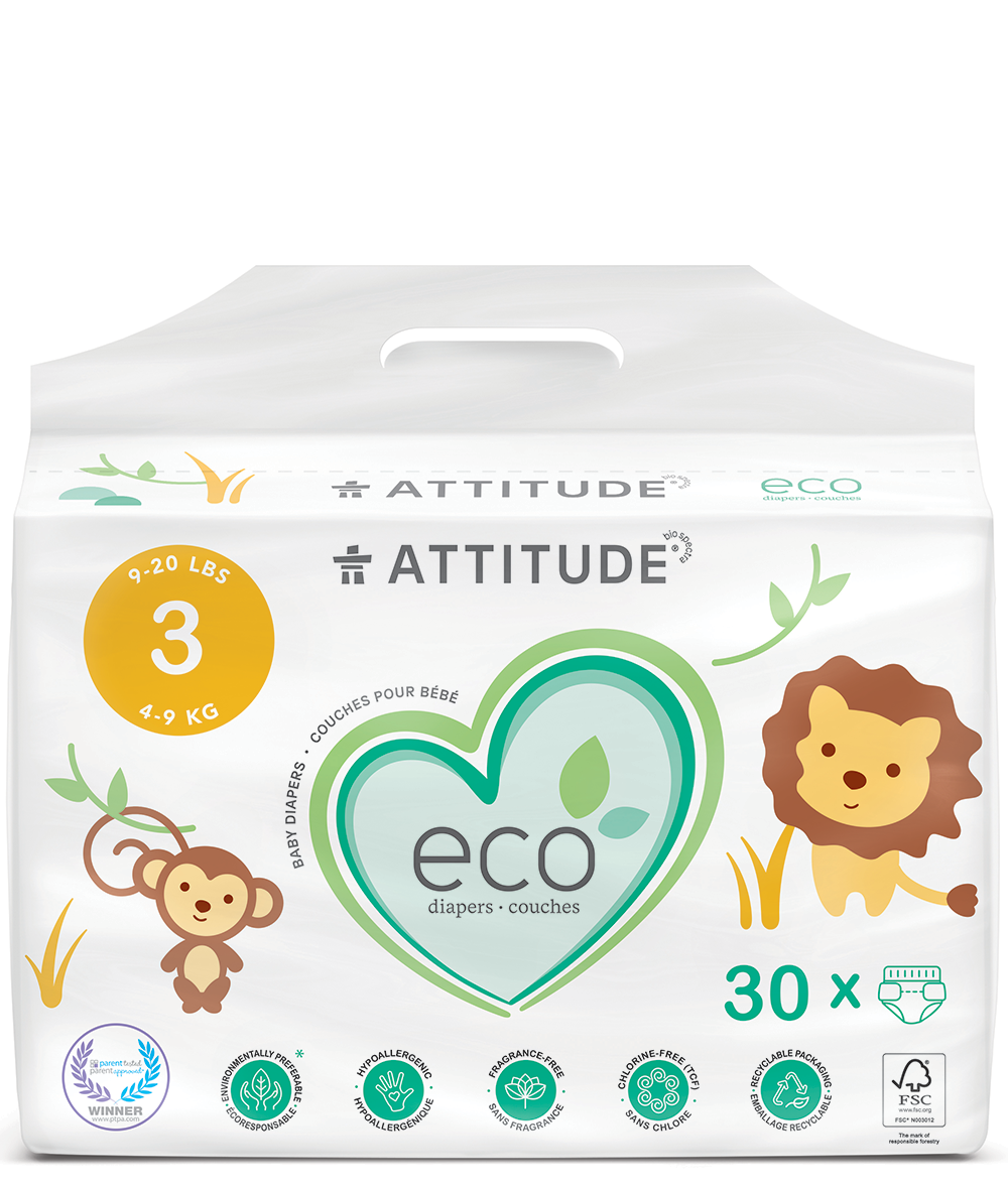 Attitude Size 3 Diapers