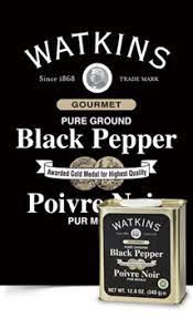 Watkins Organic Ground Black Pepper in Tin